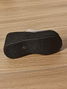 1 Pair Premium Stylish Women's Wedge High Heel Rubber Sole Summer Sandals - Black - View 7