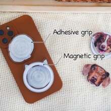 Personalized Phone & Kindle Grip, Custom Phone Grip, Pet Photo Phone Grip, Dog Mom Gift, Custom Kindle Grip - Multicolor - View 10