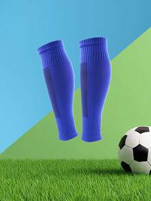 1 par de cubrepantalones protectores sólidos para atletismo de fútbol - Multicolor - Ver 4