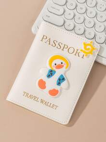 1pc Matte Finish Pu Material Travel Passport Cover With World Map & Letter Print And Fixed Design Passport Holder Passport Case Passport Wallet Passport Bag For Holiday For Vacation Passport Pouch For Flight For Back To School For Men And Women Travel Essentials Travel Accessories Valentine's Day SummerFor Travel Lightweight