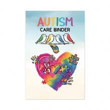1pc Autism Care Binder,120page Care Plan For Autistic Patients - Multicolor - View 9