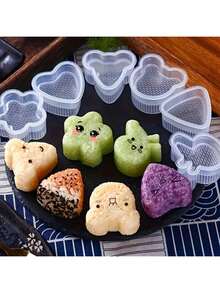 DIY Sushi Mold Onigiri Rice Multi-Shape Cake Rolls Multi-Function Japanese Household Bento Kitchen Baking Cartoon Tools - Multicolor - View 13