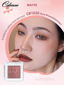 COLORROSE Flash Glow Cheeks 粉状腮红，哑光和亮光面部腮红，轻盈、顺滑、可混合、高度着色、荧光笔和眼影合一，面部美容化妆品 - CR1026 - 查看 3