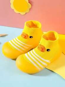 1Pair Baby Walking Socks Shoes Toddler Soft Rubber Sole Non-Skid Indoor Floor Slipper Infant Boys Girls First Walking Trainers Shoe - Multicolor - View 7