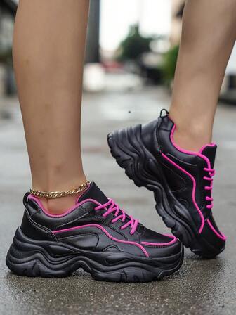 Nuevos zapatos deportivos para mujer de primavera, transpirables, informales y versátiles, con suela gruesa antideslizante, suave y cómoda