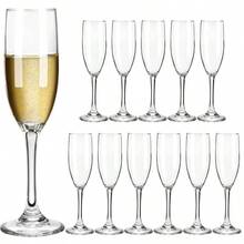 Reusable Party Wine Glasses, Pink Smooth Champagne Flutes For Wedding Anniversary Celebration, Shatterproof Bridesmaid Bridal Shower Champagne Glasses