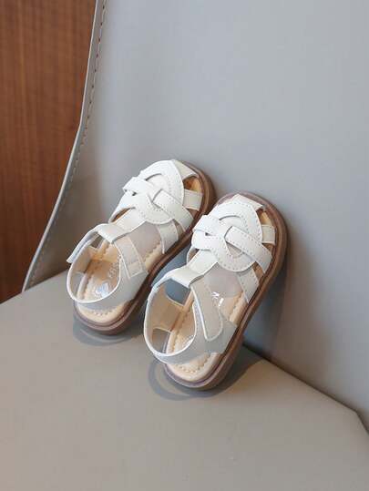 Heart-Shaped Summer Sandals For Baby Girls Aged 0-1-2 Years Old, Soft Bottom Toddler Princess Shoes