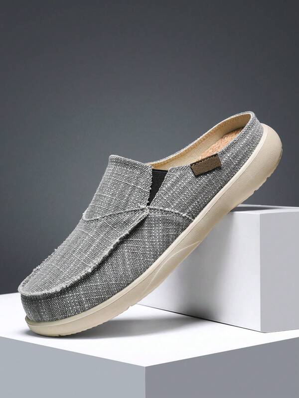 Men's Slip-On Loafers, Casual Daily Canvas Penny Loafers, Easy Slip-On Male Shoes, Size Runs Small