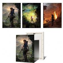 1pc Wall Arts Posters Game Hot Vedio Game Poster HD Printed Canvas Painting Wall Art Pictures Modern Gamer Room Home Club Decor Gifts Without Frame/With Frame ,Wall Art With Frame - Multicolor - View 37