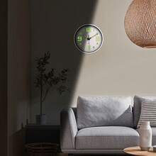 1pc Glow In The Dark Wall Clock, Creative Design Silent Wall Clock, Decor For Living Room, Bedroom, Kitchen, Office, Easter Spring, Gift For Friends, 8 Inch, 10 Inch, 12 Inch (Batteries Not Included) (Requires Sufficient Light Absorption To Glow) - Luminous White - View 5