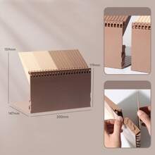 High Quality Piano Key Shaped Book Stand Thickened PP Bookend Partitioned Storage Shelf Student Gift School Supplies, Back To School