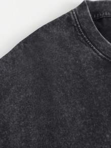230 G Men's T-Shirt, Pure Cotton, Washable, Off-The-Shoulder, Crew Neck, Short Sleeves, Suitable For All Seasons