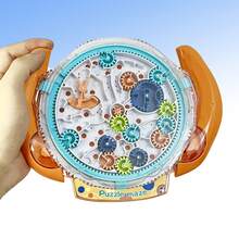 1pc 3D Labyrinth Toy, Rotate Gears & Control Gravity Balance, Puzzle Toy To Kill Time, Maze Ball Game, Party Challenge Toy