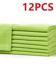 Casual Solid Color, Wrinkle-Resistant, Skin-Friendly, Absorbent Napkins Suitable For Hotel, Wedding, Birthday Party, Picnic, Living Room, Dining Room, Home Decor, 2/6/12/240 PCS