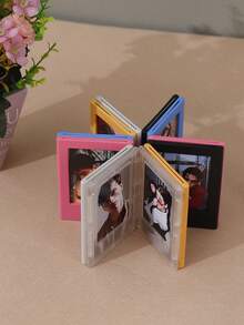 1/4/6/10/20pcs Multi-Color 3-Inch Magnetic Plastic Photo Frames, Magnetic Fridge Stickers For Instant Camera Photos And Mini Cards Display, Personalized Home Fridge Decor, Gift For Friends - Multicolor - View 9