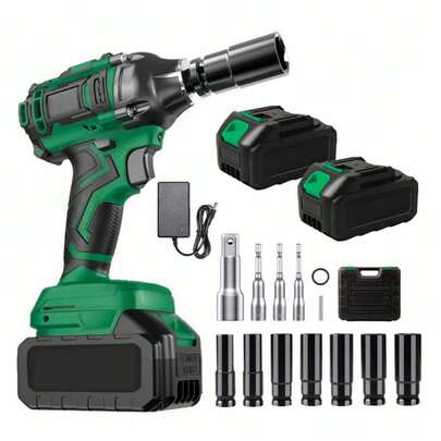 電動レンチセット、21v2.0ah大容量バッテリー、多機能インパクトレンチ、家庭や車の修理用のプロ仕様電動ドライバー、自動車や産業用途向けの耐久性のあるハンドツール