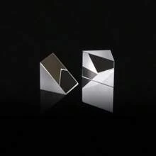 Dreieckiges Prisma reflektierendes Prisma Optisches Glas K9 Hochauflösendes Aluminiumbeschichtetes Hochreflektierendes Filmprprisma 1 Stück