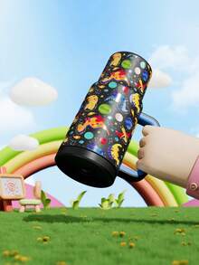 24oz Handled Insulated Tumbler, Vacuum Insulated Stainless Steel Travel Mug With Straw, Vacuum Insulated Water Bottle, Reusable Stainless Steel Water Bottle - Keeps Hot/Cold For Up To 24 Hours - Black - View 4