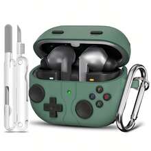 [带 3D 减压按钮] 兼容 Galaxy Buds 3 保护壳和兼容 Galaxy Buds 3 Pro 保护壳，经典游戏保护壳，兼容 Galaxy Buds 3 Pro 配件，带清洁功能 - 附清潔筆 - 查看 14