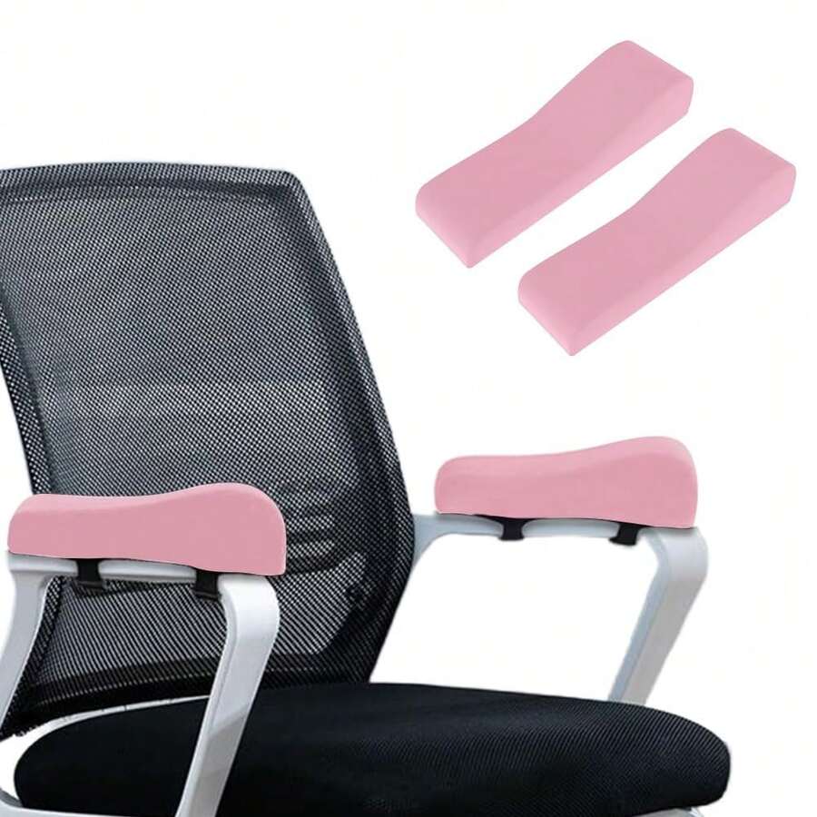 ZNCMRR 2 Pack Office Chair Armrest Pads Covers With Memory Foam Elbow Pillow For Forearm Pressure Relief Black Arm Rest Covers For Office Chairs Wheelchair Comfy Gaming Chairblack - View #5