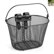 Adult Bike Basket Front, Bicycle Basket For Women, Waterproof Metal Wire Bicycle Basket With Carrying Handle, Suitable For Most Adult Bicycles, Practical Bike Accessories - Multicolor - View 3