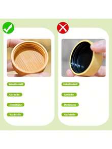 Bamboo Spice Rack With 12 Compartments, 12 Spice Jars (120 Ml), Drawer Organizer, Spice Rack With Spice Jars, Spice Labels, Spice Organizer - 12 Square Bottles With Bamboo Lids and Tray - View 5