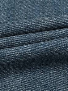 大码复古蓝色宽松阔腿牛仔裤，女士休闲百搭直筒剪裁，适合度假、节日、牛仔装扮、牛仔裤、长裤、外出等场合，女士牛仔裤，女士牛仔套装，女士牛仔裤，下装 - 中等水洗藍 - 查看 5