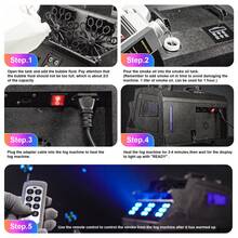1500W Fog And Bubble Machine Fog And Bubbles 18 RGB LED Integrated Stage Effect Machine With Remote Control 7 Channels DMX512 Suitable For Christmas Decoration Home Carnival Party Wedding Music Performance Christmas Club DJ Bar - 英規插(220-240V) - 查看 7