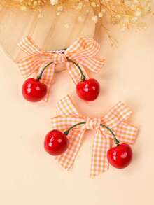 2pcs Cute Bowknot Hair Clips, Versatile Bangs Clips, Hair Accessories For Girls - Purple - View 2