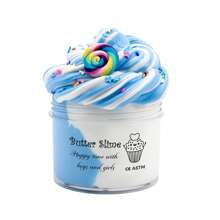 70ML Dual-Color Slime Kit Toy - Butter Slime With Cute Charms, Super Soft And Non-Sticky, Perfect For Party Favors Birthday Gift