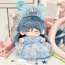 10cm Flower Girl Clothes Starfish Body Normal Blythe Doll Clothing 10cm Blue Princess Dress (Doll Not Included) - Multicolor - View 6