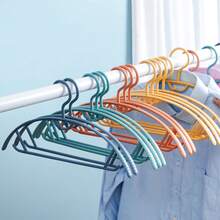 10pcs Non-Marking Anti-Slip Hangers Set For Shirts, Dresses, And Delicates - Space-Saving Closet Organizer For Home, Dorm, And College Rooms, Heavy-Duty Clothes Hangers With Grippy Ridges To Prevent Slips, Durable Build For Everyday Drying And Storage, Maximizes Closet Space, Compatible With Standard Rods, Perfect For Wardrobe Refresh And Laundry Days