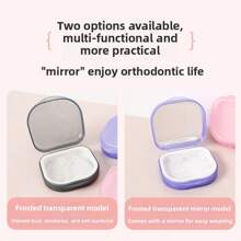 Boîte de rangement portable et invisible pour appareils orthodontiques d'alignement des dents