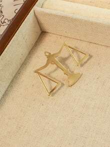 1 pieza Insignia de solapa con Libra, el símbolo de la constelación de la Balanza, minimalista y elegante - Libra - Ver 1