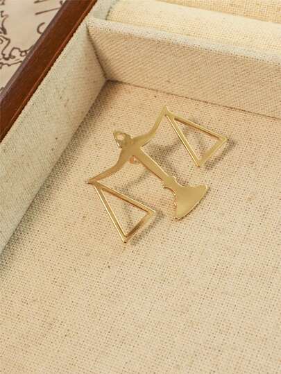 1pc Minimalist & Stylish Libra Constellation Lapel Pin, Justice Scales Badge