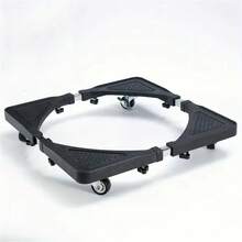 4-Wheeled Stainless Steel Appliance Cart - Adjustable Movable Caster Base, Suitable For Refrigerator, Washing Machine And Dryer - Space-Saving Kitchen Storage Rack, Refrigerator, Movable Stand - Multicolor - View 13