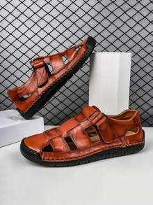 Men's Summer New Casual Sandals Plus Size, Lightweight Sports Beach Water Outdoor Slippers - Brown - View 14