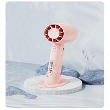 1 pieza Mini ventilador portátil manual turbofán USB, Mini ventilador de escritorio pequeño con carga, ventilador de escritorio mini para estudiantes y oficina, ventilador pequeño portátil de sobremesa sin hojas, ventilador pequeño turbina para uso al aire libre