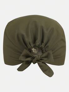 1 件心形刺绣弹性防护帽，可调节男女通用工作帽，适用于药房、家庭护理、厨师，舒适