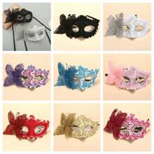 1pc Party Masquerade Mask, Elegant Graphic Design, Fashionable & Sexy, Easy To Wear, Portable Side Butterfly Mask