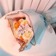 20 张花卉包装纸、防水花束包装纸、礼品包装纸、礼品用品、情人节、母亲节装饰、派对装饰、花店用品、婚礼、生日礼物包装、花束包装纸 - 彩色 - 查看 6