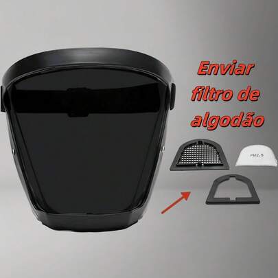 Proteção Facial Completa , Super Protetora anti-Embaciamento Transparente De Alta Definição , Adequada Para Adultos