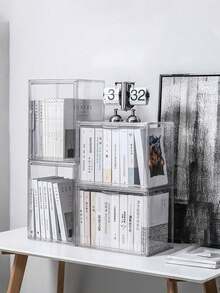 1PC Versatile Clear Acrylic Storage Box - Dustproof Display Case For Models, Tools & Books | Transparent Organizer Container - Clear - View 9