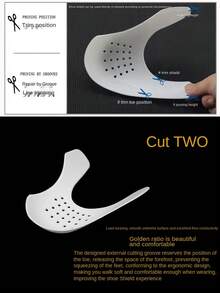 2 pezzi Protezione per pieghe, allungatore scarpa, supporto anti pieghe e grinze per scarpe sportive, protezione punta per scarpe sportive