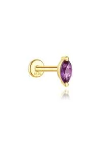 Amethyst Flat Back Labret Earring Set 16G Amethyst Cartilage Helix Earrings Tragus Earrings Conch Earring Stacking Earrings - Multicolor - View 19