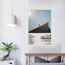 Framed   Room Decor - Daniel Caesar Freudian Album  Canvas Poster - Modern Wall Art Decor - Es Music Album Cover Print - For Music Lovers & Art Enthusiasts - Perfect Gift For Music Fans & Home Decor - Framed - View 3