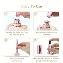 5ml Air Freshener Refill Bottle Portable Mini Refillable Spray Jar Scent Pump Empty Cosmetic Containers Atomizer For Travel Tool Hot Aluminum Air Freshener Container - Portable - Compact Portable Air Freshener Dispenser - Small Bottle Body Is Convenient For Carrying Around And Using During Business Trips.