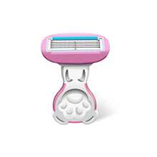 jifuli Ferramenta de Depilação Manual de Maiô Bikini Feminino com Lâminas de Aço Inoxidável de 5 Camadas, Lâmina de Barbear Substituível e Segura