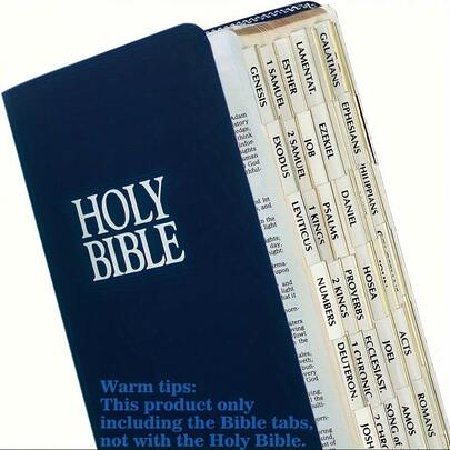Pestañas para Biblia, Pestañas para Biblia, Pestañas para Biblia, Pestañas adhesivas para Biblia con bordes dorados para Antiguo y Nuevo Testamento, 80 pestañas que incluyen 73 libros y 7 pestañas de referencia, Pestañas de libro de Biblia, Etiquetas de pestañas de Biblia, Pestañas adhesivas para Biblia, Útiles escolares, Regreso a clases
