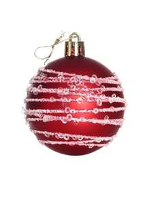 26pcs/Set New Christmas House Shaped Assorted Plastic Ball Candy Ornaments Decoration Set